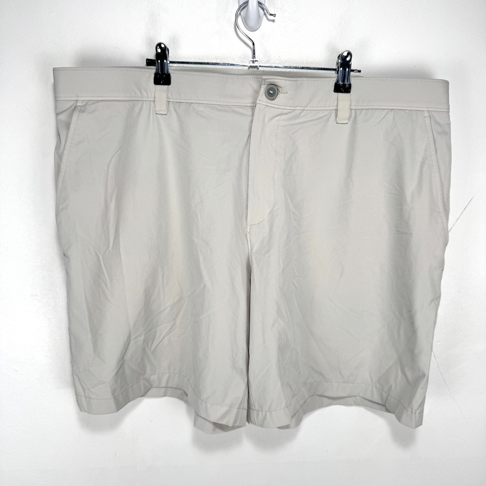 Southern Tide brrr-die‎ 8" Performance Shorts Khaki Wicking Stretch Men 42 *READ